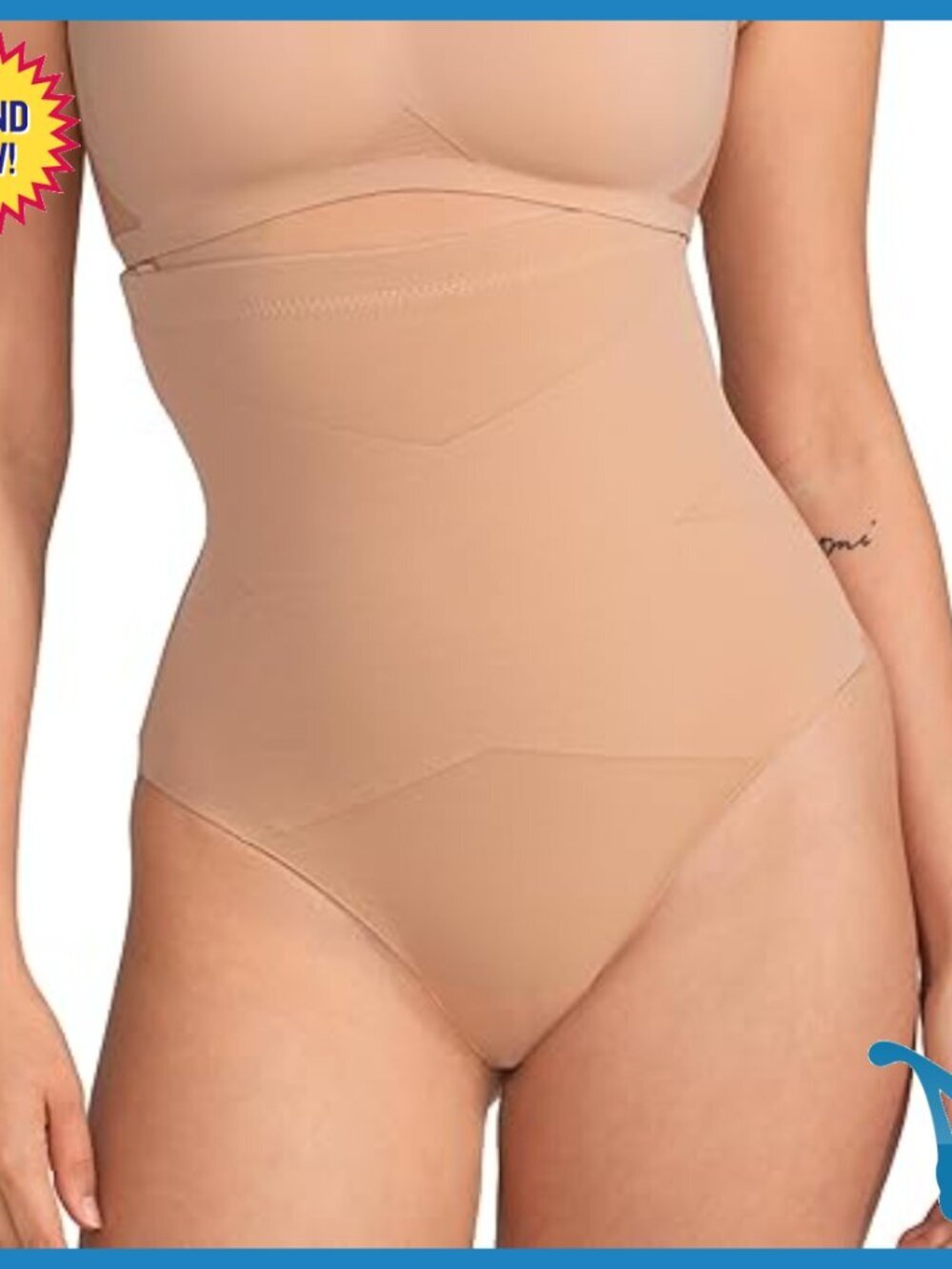 High Compression Shapewear Thong Medium Tummy Control Underwear